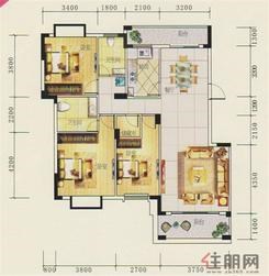 【16#楼—17#楼01户型】2室2厅2卫1厨2阳台