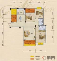 【1、3、5号楼C户型】3室2厅2卫1厨3阳台
