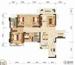 【1栋2-03户型】4室2厅2卫1厨3阳台