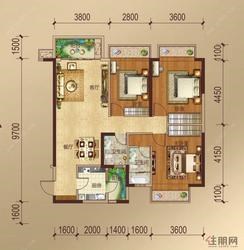 【2#楼一单元03户型】3室2厅2卫1厨2阳台