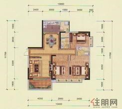 【二单元04户型】3室2厅2卫1厨1阳台