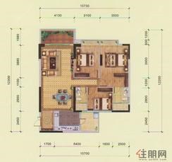【03户型】3室2厅2卫1厨1阳台