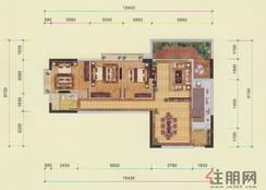 【01户型】3室2厅1卫1厨1阳台