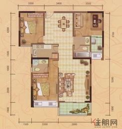 【C2户型】3室2厅2卫1厨2阳台
