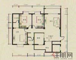【04户型】3室2厅2卫1厨1阳台