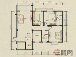 【03户型】3室2厅2卫1厨1阳台