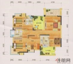 【16#/17#/18#户型】3室2厅2卫1厨1阳台