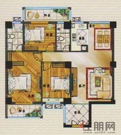 【2#楼A户型】3室2厅2卫1厨2阳台