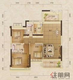 【8/12座03、04单元】3室2厅2卫1厨1阳台