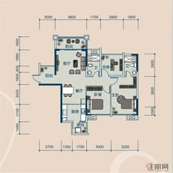 【云星钱隆御景4#E户型】3室2厅2卫1厨2阳台