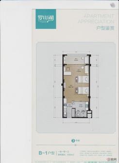 【B1户型图】1室1卫1厨1阳台