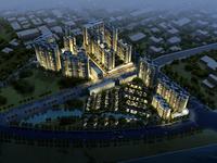 春江嘉园夜景鸟瞰图