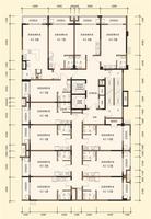 银座(A2单元)19-25层平面图