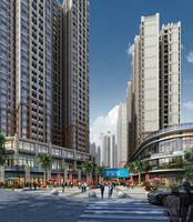 时代茗城商业主入口