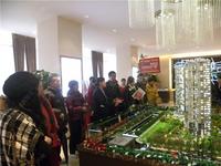 置业顾问给网友讲解沙盘