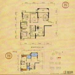 【9#2单元03、04号房；1单元04号房】2室2厅2卫1厨3阳台