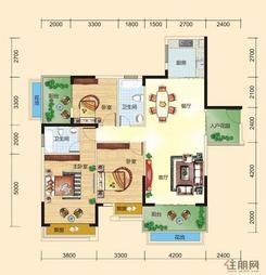 【7#1单元04户型】3室2厅2卫1厨2阳台