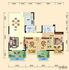 【7#2单元04户型】3室2卫1厨2阳台