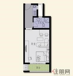 【嘉和万世B户型】1室1厅1卫