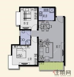 【嘉和万世 F户型】2室2厅1卫