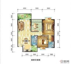 【3-A-1(B-1)户型图】3室2厅2卫1厨2阳台