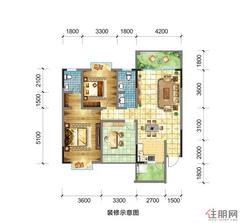 【3-A-3(B-3)户型图】3室2厅2卫1厨2阳台