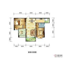 【3-A-5(B-5)户型图】3室2厅1卫1厨2阳台