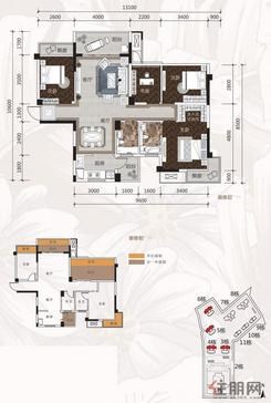 【3-6#03/04户型】4室2厅2卫1厨2阳台