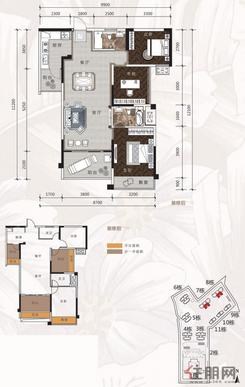 【7-8#01/02户型】3室2厅2卫1厨2阳台