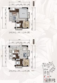 【2#75㎡loft户型】4室2厅2卫1厨1阳台