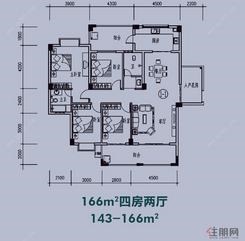 【166㎡户型】4室2厅2卫1厨2阳台
