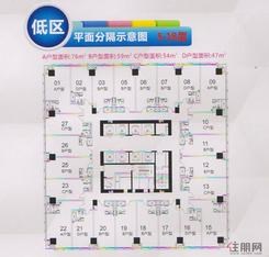 【loft低区平面分隔示意图】