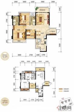 【2栋03户型】3室2厅2卫1厨3阳台