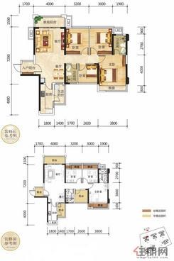 【2栋04户型】4室2厅2卫1厨3阳台