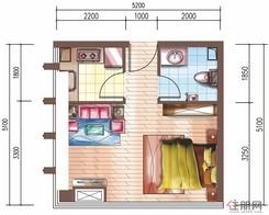 【2#楼B3单间配套】1室1厅1卫1厨1阳台