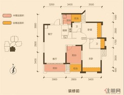 【B】2室2厅2卫1厨3阳台