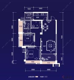 【4#楼A-2户型】2室2厅1卫1厨3阳台