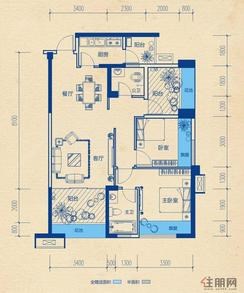 【6#楼B-5户型】2室2厅2卫1厨3阳台