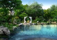 滨水广场景观效果图