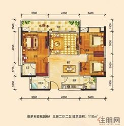 【维多利亚花园6#楼】3室2厅2卫1厨1阳台