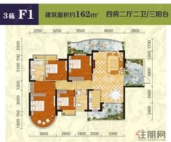 【3栋F1户型】4室2厅2卫1厨3阳台