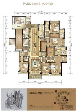 【418㎡户型】5室3厅4卫1厨
