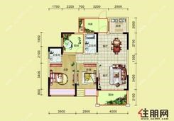 【粤海9#c7户型图】3室2厅2卫1厨2阳台
