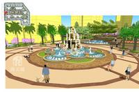 主入口水景效果