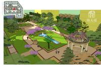 宅间中心水景效果图一