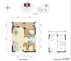 【3#楼B户型60.66㎡】2室2厅1卫1厨1阳台