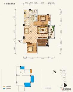 【1单元202-1802号房】3室2厅1卫1厨2阳台