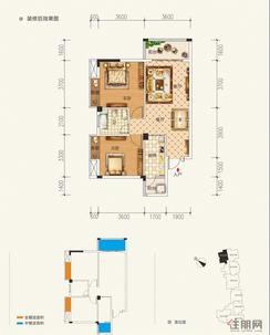 【2单元201-1801号房】2室2厅1卫1厨2阳台