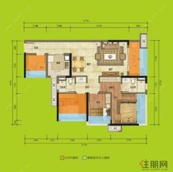 【89㎡户型】4室2厅2卫1厨1阳台