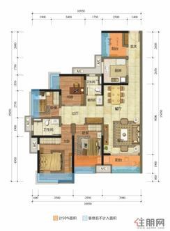 【D户型】5室2厅2卫1厨1阳台